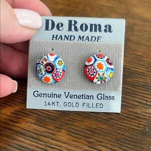 De Roma Venetian Glass Earrings